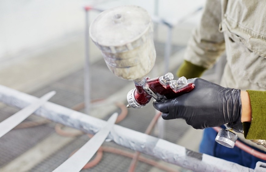 Safety measures when using an industrial paint booth system