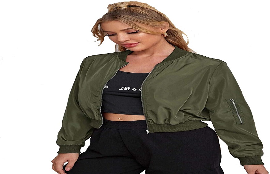 6 Modish Women Stripe Cuff Bomber Jackets